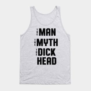 Antisocial Man Myth Dickhead Design Tank Top